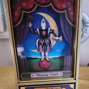 Vintage Koji Murai Circus Dancing Clown Wind-up Music Box Jewelry "Camelot"